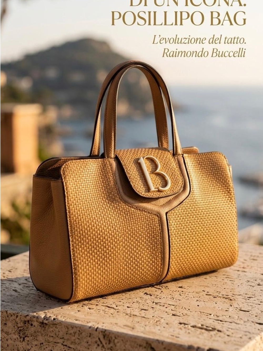 Posillipo Woven Leather Tote Bag - Tan